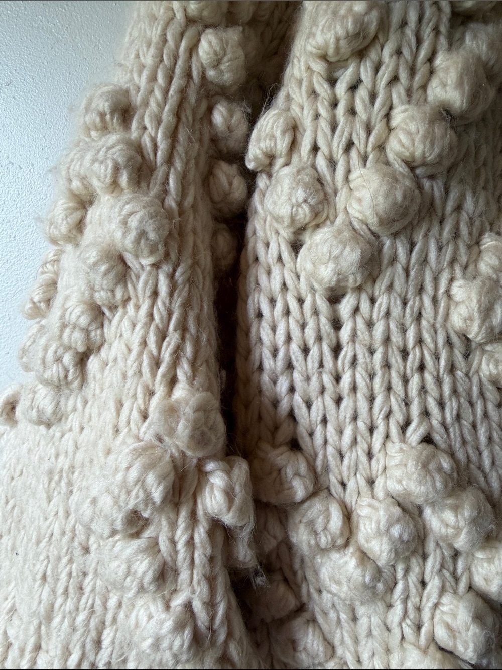 Cherish Cream Popcorn Knit Cardigan - Picture 7 of 7